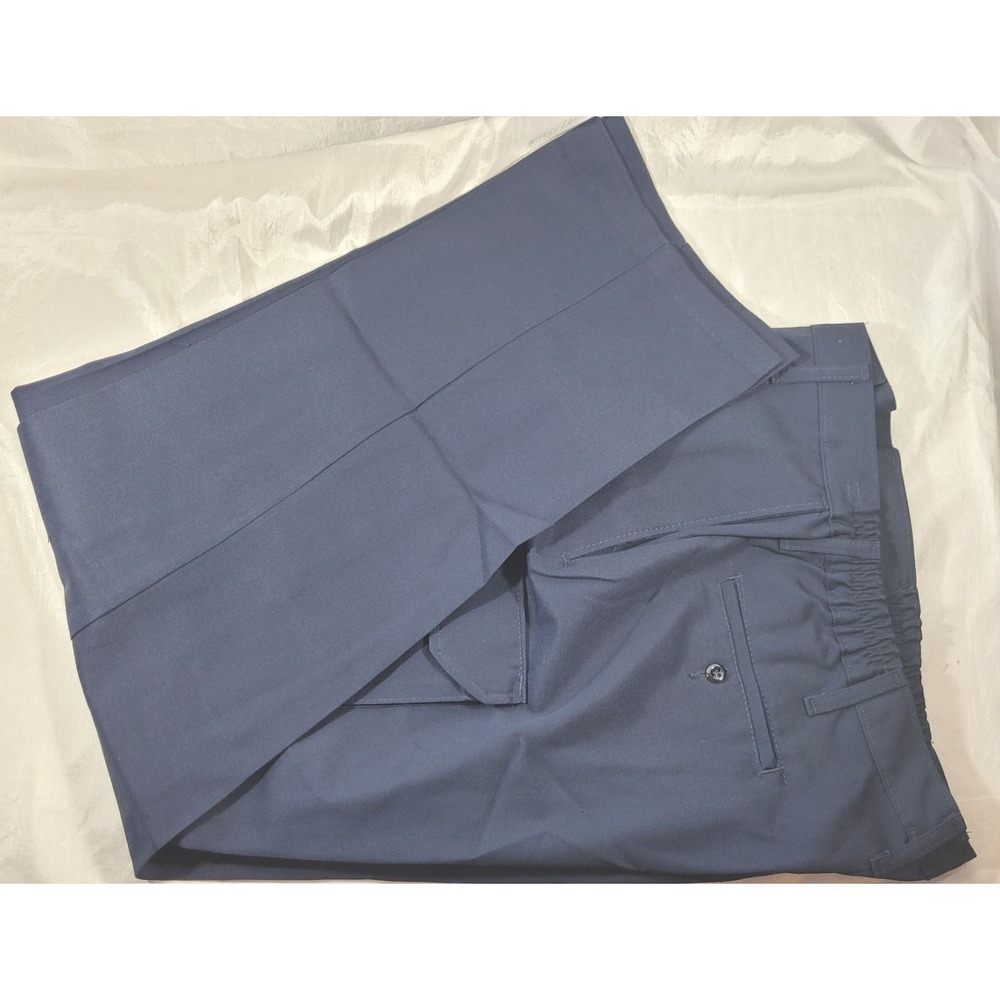 UniFirst Softwill Women's Uniform Cargo Pants w/ Flex Waist - Navy - 16x30